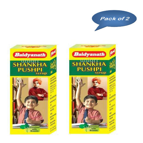 Baidyanath (Jhansi) Shankhpushpi Syrup 200 Ml (Pack of 2)
