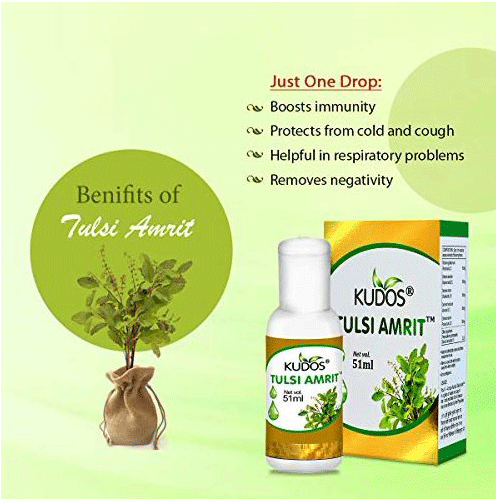 Kudos Tulsi Amrit Drop 51 Ml