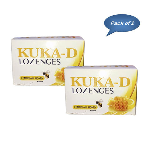 Multani Kuka-D Lozenges (Lemon With Honey) 36 Tablets (Pack Of 2)