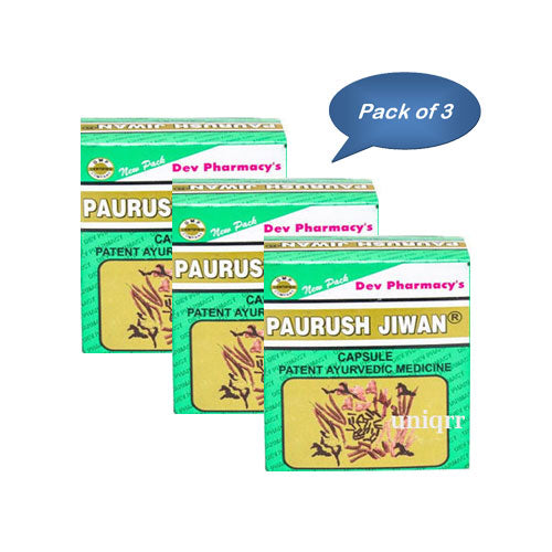 Dev Pharmacy Paurush Jiwan 60 Capsules (Pack Of 3)