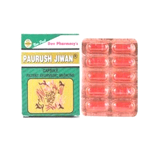 Load image into Gallery viewer, Dev Pharmacy Paurush Jiwan 60 Capsules

