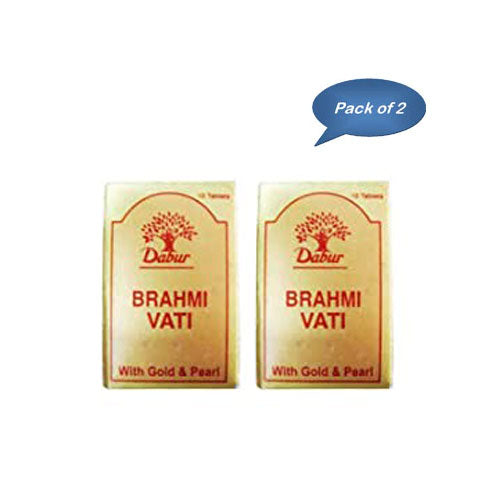 Dabur Brahmi Vati (Gold) 10 Tablets (Pack Of 2)
