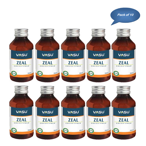 Vasu Zeal Cough Syrup 100 Ml (Pack Of 10)