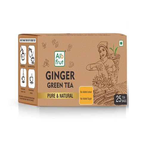 Axiom Ayurveda Ginger Green Tea Pure Natural Tea 25 Bags