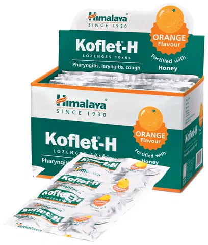 Himalaya Koflet-H Lozenges (Orange) 6 Tablets (Pack Of 4)