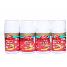 Dabur Giloy Ki Ghan Vati 40 Tablets (Pack of 4)