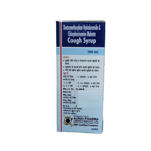 Aurio Pharma Bromodex Cough Syrup 100 Ml (Pack of 2)