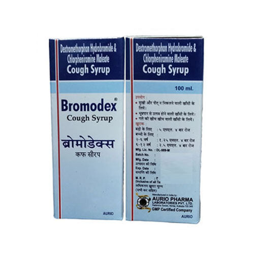 Aurio Pharma Bromodex Cough Syrup 100 Ml (Pack of 2)
