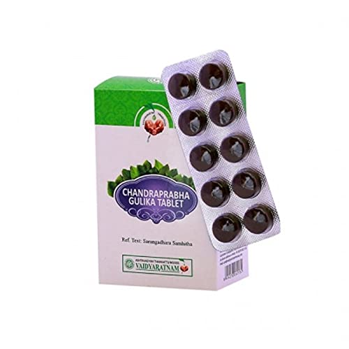 Vaidyaratnam Chandraprabha Gulika 100 Tablets