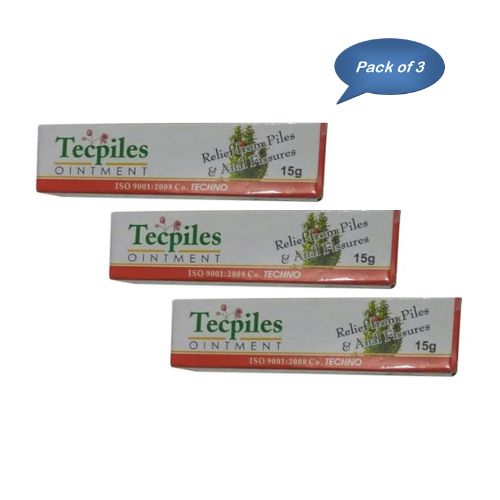 Technopharm Pvt Ltd Tecpiles Ointment 15 Gm (Pack Of 3)