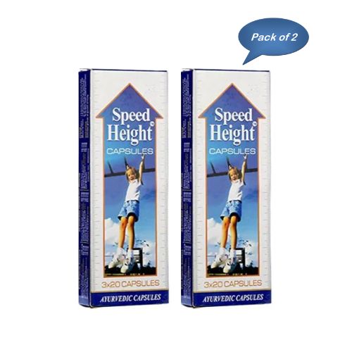Makewell Pharmaceutical Co. Speed Height 60 Capsules (Pack Of 2)