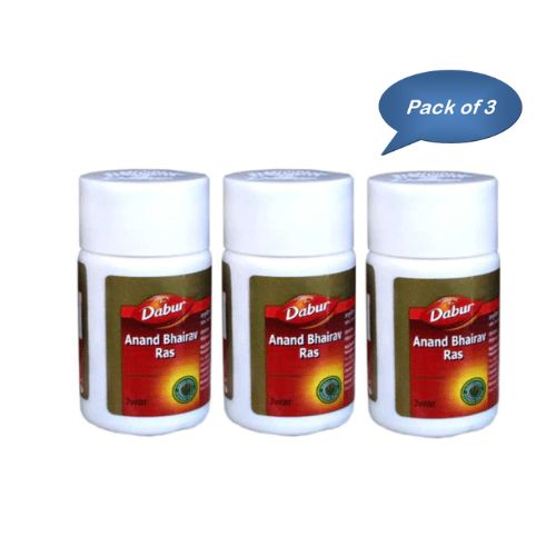 Dabur Anand Bhairav Ras (Jwar) 40 Tablets (Pack Of 3)