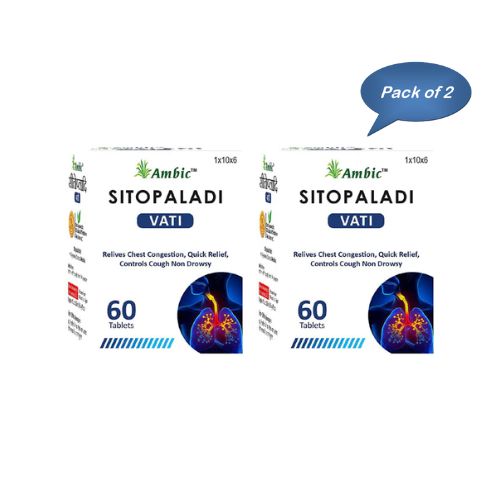 Ambic Sitopaladi 60 Tablets (Pack Of 2)