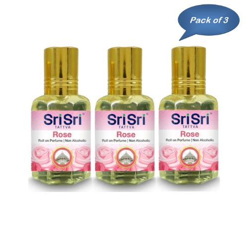 Sri Sri Tattva Rose Roll On Perfume 10 Ml (Pack Of 3)