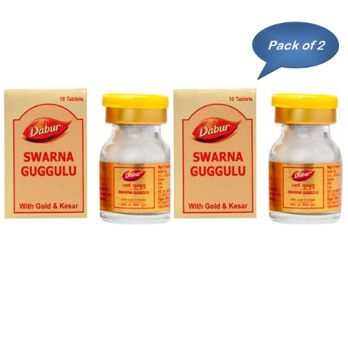 Dabur Swarna Guggulu 10 Tablets (Pack Of 2)