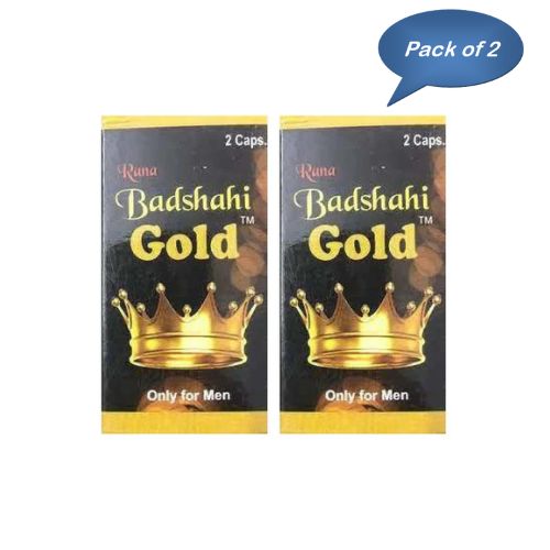 Rana Herbals Badshahi Gold 2 Capsules (Pack Of 2)