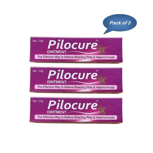 New Shama Pilocure Ointment 25 Gm (Pack Of 3)