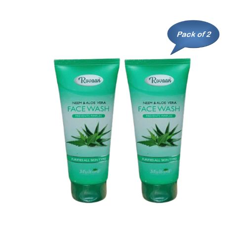 Multani Rovaan Neem & Aloe Vera Facewash 100 Ml (Pack Of 2)