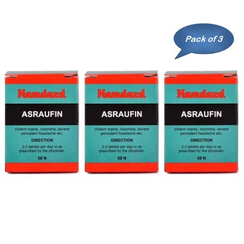 Hamdard Asraufin 50 Tablets (Pack Of 3)