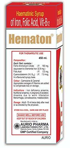 Aurio Pharma Hematon Tonic 450 Ml