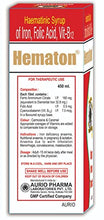 Load image into Gallery viewer, Aurio Pharma Hematon Tonic 450 Ml
