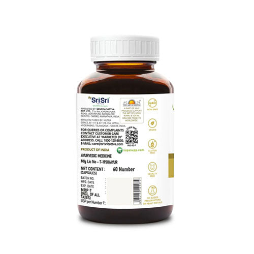 Sri Sri Tattva Wheat Germ Oil Vit-E 60 Capsules