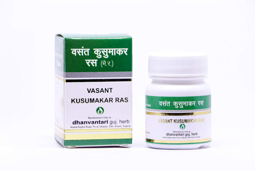 Dhanvantari Guj. Herb Vasant Kusumakar Ras 50 Tablets