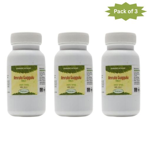 Nagarjun (Gujarat) Amruta Guggulu 60 Tablets (Pack of 3)