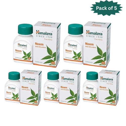 Himalaya Neem 60 Tablets (Pack of 5)