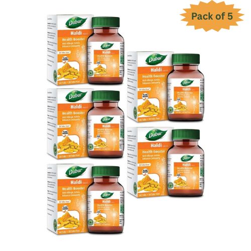 Dabur Haldi 60 Tablets (Pack of 5)