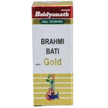 Baidyanath (Jhansi) Brahmi Bati Gold 10 Tablets | Premium Classical Ayurvedic Gold Bhasma Brain & Memory Tonic