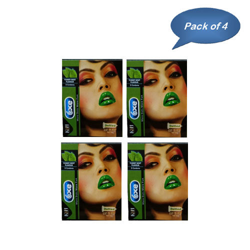 Koye Pharma 6Xe Mint Dotted Condom 3 Pcs (Pack Of 4)