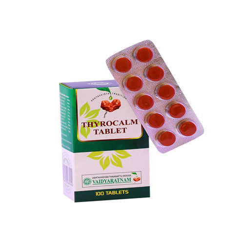 Vaidyaratnam Thyrocalm 100 Tablets