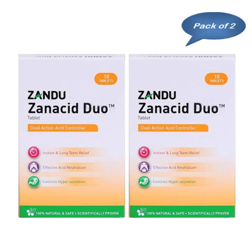 Zandu Zanacid Duo 10 Tablets (Pack Of 2)