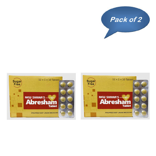 New Shama Abresham 10 Tablets (Pack Of 2)