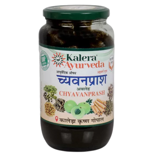 Krishna Gopal Kaleda Chyavanprasha Avaleha 1 Kg - Family Pack Front View