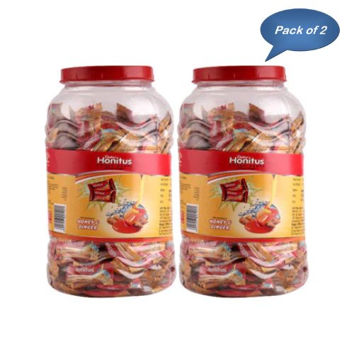 Dabur Honitus Cough Drops Jar (Honey Ginger) 100 Pcs (Pack Of 2)