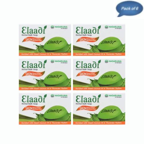 Nagarjuna Ayurveda Elaadi Soap 75 Gm (Pack of 6)