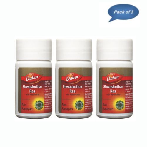 Dabur Shwaskuthar Ras 40 Tablets (Pack Of 3)