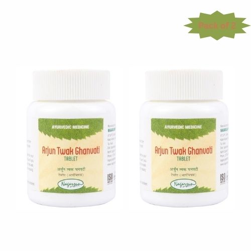 Nagarjun (Gujarat) Arjun Twak Ghanvati 60 Tablets(Pack of 2)