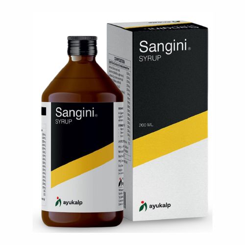 Ayukalp Sangini Syrup 200 ml – Ayurvedic Support for Women's Health & Menstrual Wellness