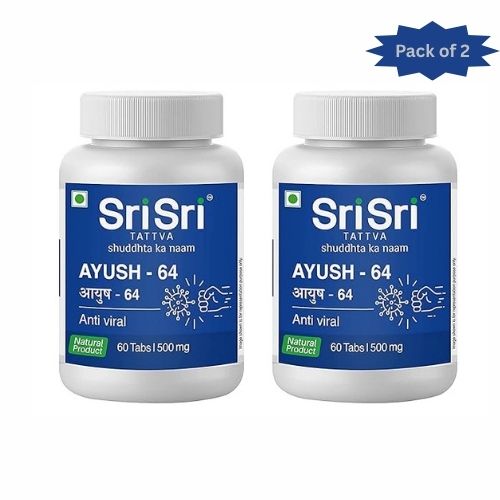 Sri Sri Tattva Ayush-64 60 Tablets(Pack of 2)