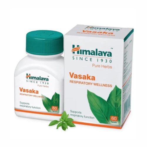 Himalaya Vasaka 60 Tablets – Ayurvedic Support for Respiratory Health, Cough Relief & Lung Care