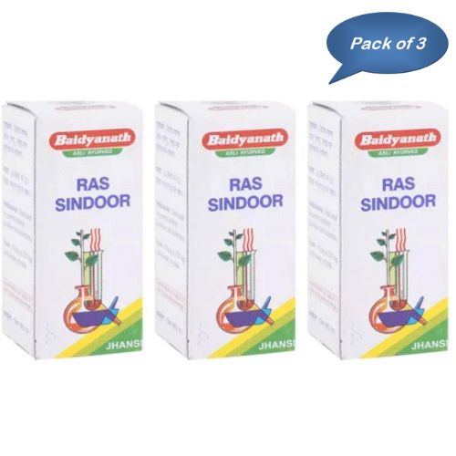 Baidyanath (Jhansi) Ras Sindoor 1 Gm (Pack Of 3)