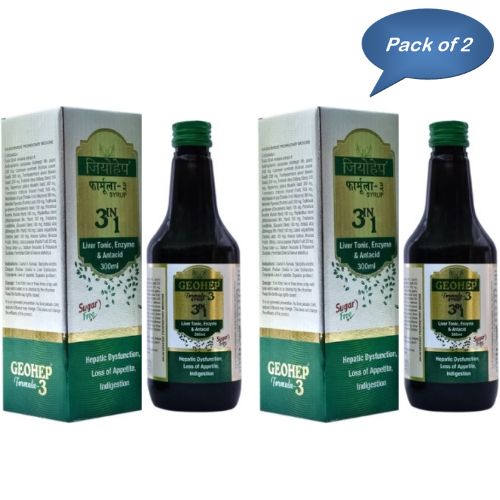 Alnavedic Geohep Formula-3 Syrup (Sugar Free) 300 Ml (Pack Of 2)