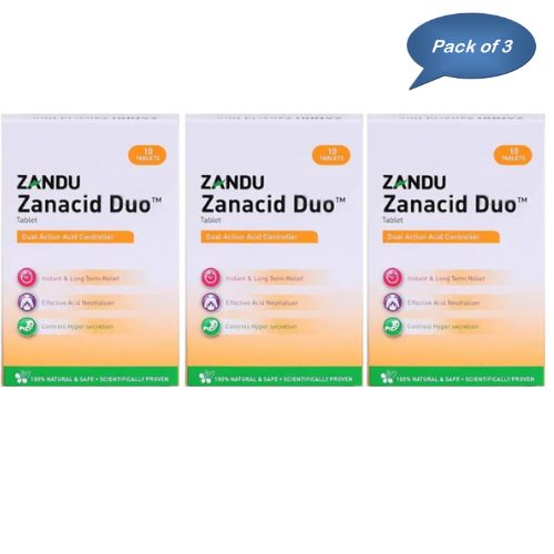 Zandu Zanacid Duo 10 Tablets (Pack Of 3)