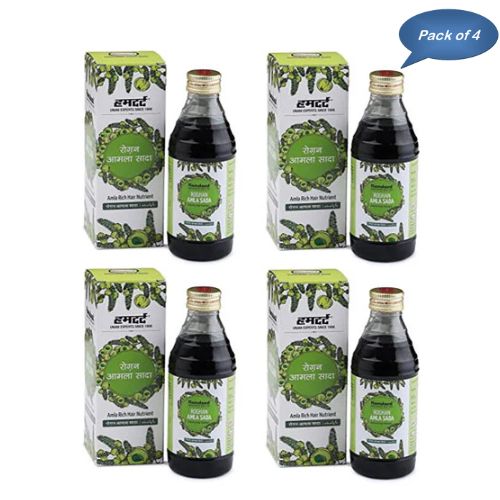 Hamdard Roghan Amla Sada 100 Ml (Pack Of 4)