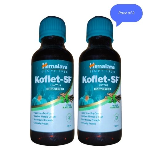 Himalaya Koflet - SF Linctus (Sugar Free) Syrup 100 Ml (Pack of 2) | Himalaya Herbals