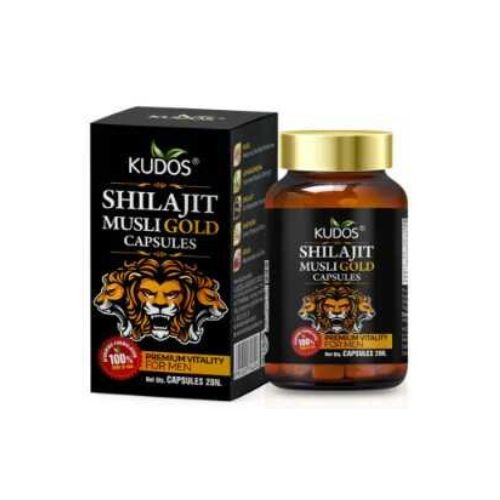 Kudos Shilajit Musli Gold Capsules 20 Capsules