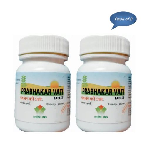 Nagarjun (Gujarat) Prabhakar Vati 60 Tablets (Pack of 2)